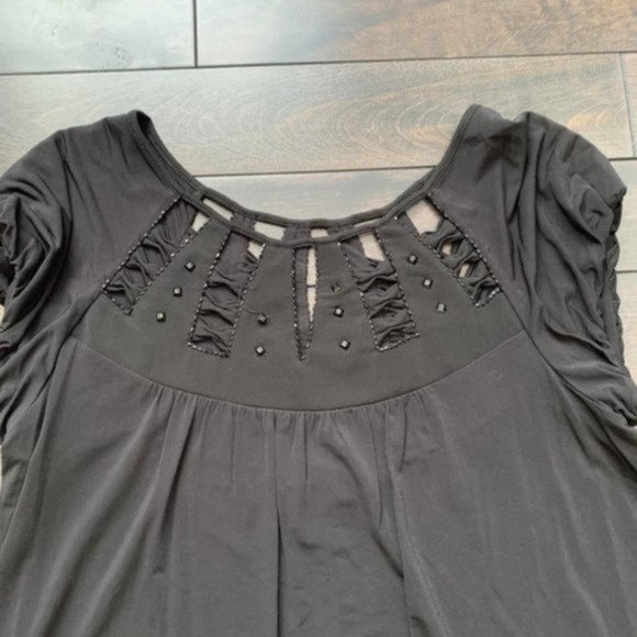 BCBG Cutout Embellished top - Picture 2 of 2
